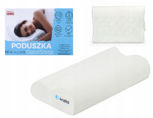 4neko Poduszka ORTOPEDYCZNA do spania 2 x poszewka