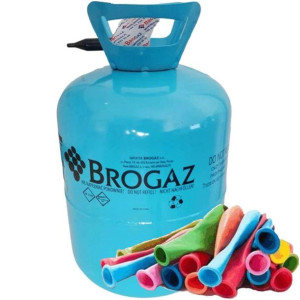 Butla jednorazowa z helem balonowym 0,43 + balony