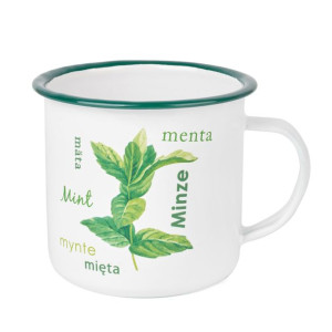 Kubek emaliowany retro Tadar Mięta 750 ml