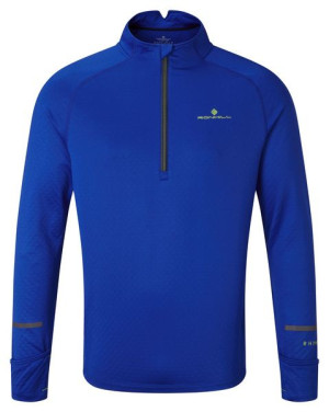 RONHILL Bluza biegowa męska TECH PRISM 1/2 ZIP TEE niebieska
