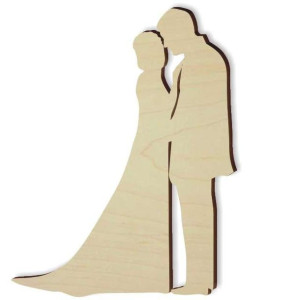 Scrapki drewniane "Młoda Para", 90 mm, 1 szt