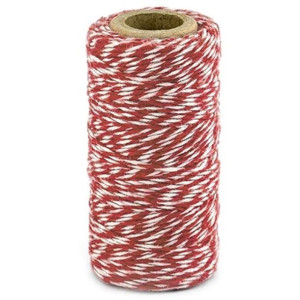 Sznurek "Bakers Twine", czerwony, 50 m