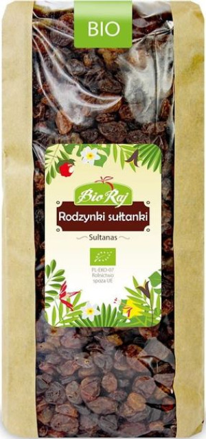 Rodzynki Sułtanki Bio 1 Kg - Bio Raj