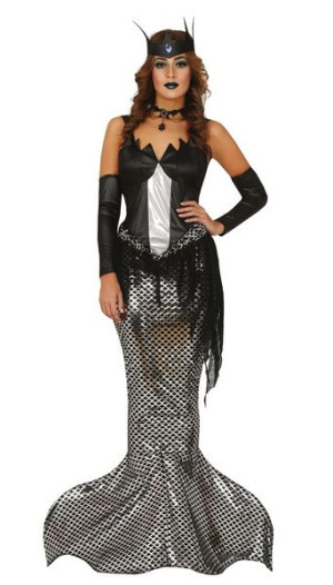 Strój Mroczna Syrenka Syrena Halloween - L