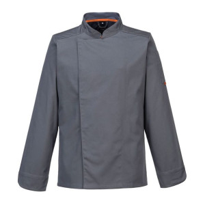 Bluza kucharska MeshAir Pro L/S PORTWEST Szary M