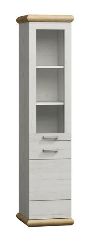 Nowoczesna Witryna 46cm Kraft Biały Bora K-4
