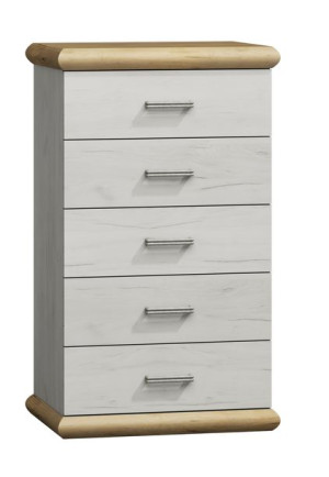 Nowoczesna Komoda 70cm Kraft Biały Bora K-15