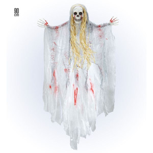 Biała Dama 90 Cm Dekoracja Wisząca Halloween