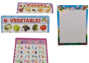 Tablica suchościeralna na notatki fruits vege english