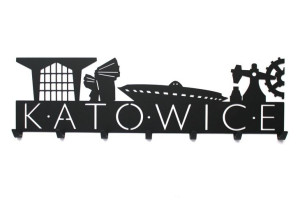 Katowice Wieszak ścienny na ubrania Dekoracja Prezent Dom