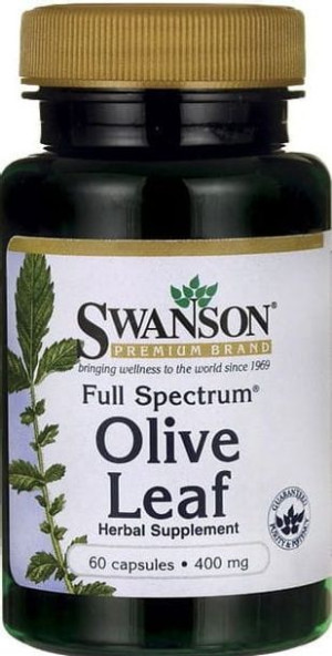 Liście z drzewa oliwnego FS Olive Leaf 400mg 60 kapsułek SWANSON