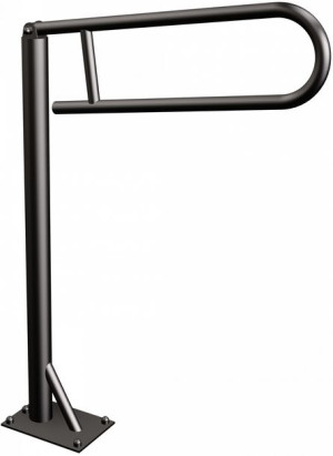 ANDEX Uchwyt podłogowy uchylny 60 cm czarny