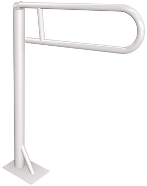 ANDEX Uchwyt podłogowy uchylny 60 cm biały
