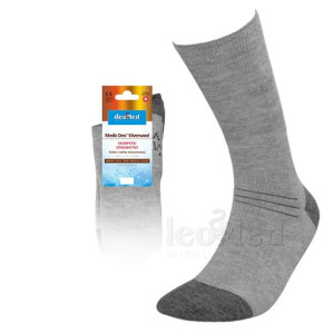 Skarpetki Medic Deo Silverwool Srebro Wełna Merynosa Szare 44