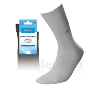 Skarpetki ze srebrem Deomed Cotton Silver Popielate 43
