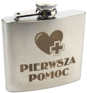 Piersiówka Stalowa Metalowa Nierdzewna Na Prezent