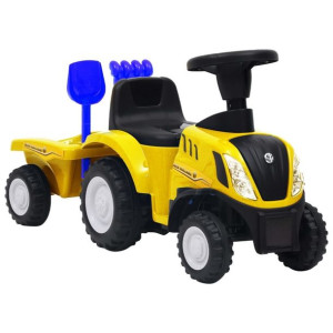 Lumarko Traktor dla dzieci New Holland, żółty