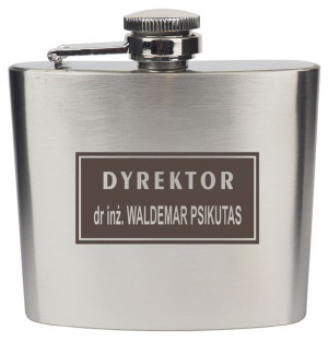 Piersiówka Nierdzewna Grawer Dla Dyrektora Prezesa