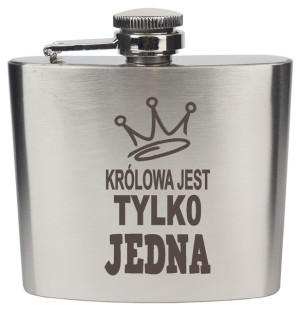 Piersiówka Stalowa Grawer Prezent Dla Kobiety