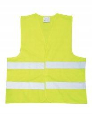 Kamizelka odblaskowa z nadrukiem, żółta, 25szt