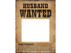 Plakaty "Husband Wanted"  i "Wife Wanted", 2 szt.