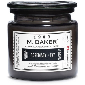 Colonial Candle M. Baker - Rosemary & Ivy - sojowa świeca zapachowa w szkle