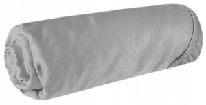 Prześcieradło Jersey z gumką 90x200 cm szare