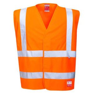 Kamizelka ostrzegawcza trudnopalna antystat L-XL
