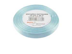 Wstążka satynowa 12mmx32m błękitna Brewis
