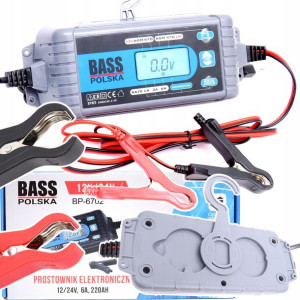 Prostownik Elektroniczny Ładowarka 12v 24v Agm Gel