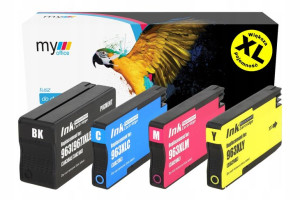 4x tusz zamiennik do HP 963XL OfficeJet Pro 9010 9012 9022 marki MyOffice