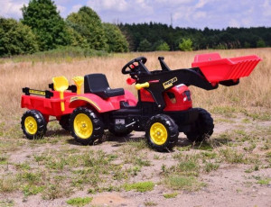 !HIT! Mega Traktor na pedały dla dziecka z przyczepą i łyżką!