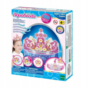 AQUABEADS WODNE KORALIKI Tiara Księżniczki 500szt
