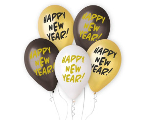Balony Na Sylwestra Happy New Year 5szt