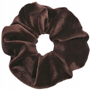 gumka aksamitka do włosów frotka welur scrunchie