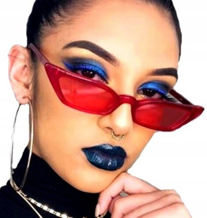 damskie retro vintage modne kocie cat okulary