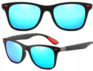 okulary nerdy męskie przeciwsłoneczne filtr uv-400
