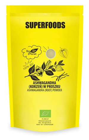 Ashwagandha (korzeń) W Proszku Bio 500 G - Bio Planet