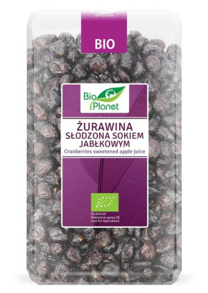 Żurawina Słodzona Sokiem Jabłkowym Bio 1 Kg - Bio Planet
