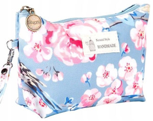 kosmetyczka organizer na kosmetyki w kwiaty boho