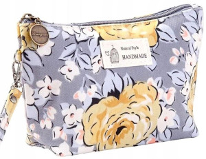 kosmetyczka organizer na kosmetyki w kwiaty boho