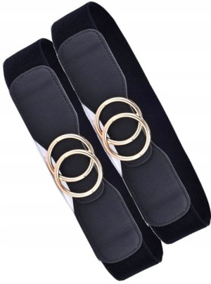 elastyczny damski pasek do sukienki klamra koła