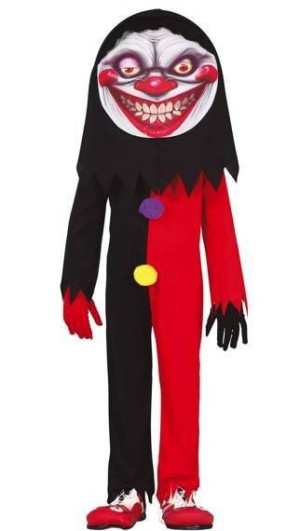 Strój Klaun Z Dużą Głową Straszny Halloween - 146