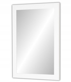 Lustro RAMA klejona PREMIUM 80x60 BIAŁE POŁYSK
