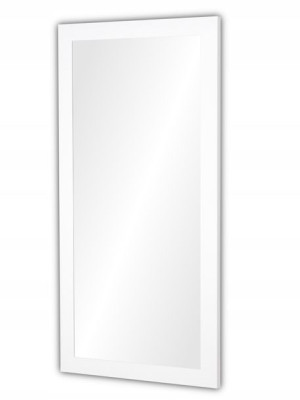 Lustro RAMA klejona PREMIUM 120x60 BIAŁE POŁYSK
