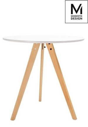 MODESTO stół TRIPOD FI 80 biały