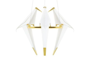 Lampa wisząca LORO 3 UP złota
