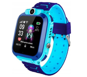 Smartwatch dziecięcy z lokalizatorem GPS Roneberg RQ12 NIEBIESKI