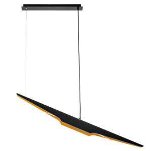 Lampa wisząca FENIX czarno - złota