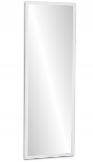LUSTRO 155X45 w RAMIE wąskiej PREMIUM białe czarne